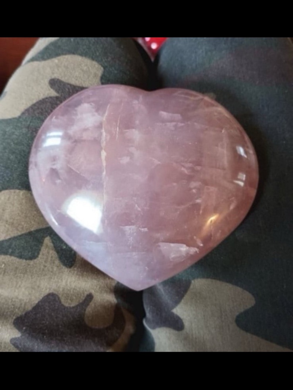 Polished Rose Quartz Heart